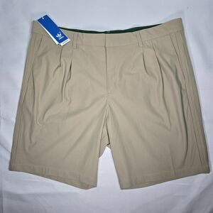 ADIDAS Originals Twistknit Pleated Golf Shorts Mens 40 Hemp Khaki NEW $80
